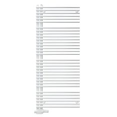 Těleso koupelnové trubkové Koralux Neo KLN 1420/500, výkon 670 W, klasické připojení, barva silber RAL 9006
