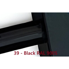 Těleso koupelnové trubkové Koralux Neo KLN 1700/500, výkon 803 W, klasické připojení, barva black RAL 9005