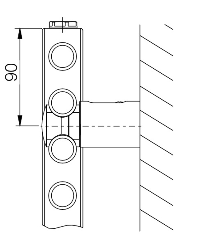 Těleso koupelnové trubkové elektrické Koralux Linear Comfort KLTH 1500/600, výkon 800 W, topné těleso s integrovaným regulátorem, barva silber RAL 9006