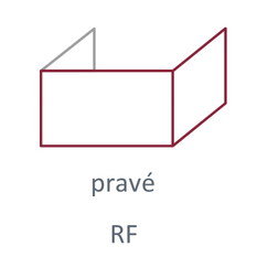 Krb plynový prosklený Karma Noblesse 50 FR (prosklení na pravé straně do tvaru ˝L˝), o výkonu 2,6 - 9,6 kw, černý vnitřní panel