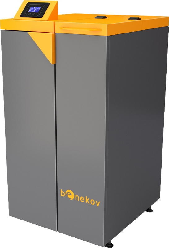 Kotel automatický na pelety Benekov K10 Mini se zásobníkem 100 l vlevo, výkon 11 kW, SVT 35793