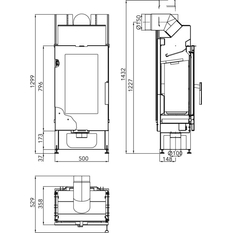 Vložka krbová Haas+Sohn Pinus AL