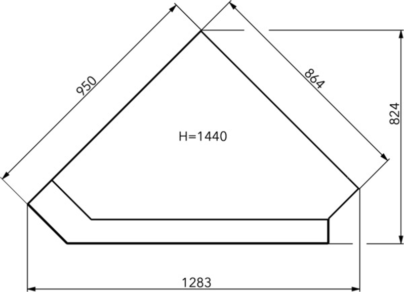 Stavebnice krbová rohová Haas+Sohn Pinus II