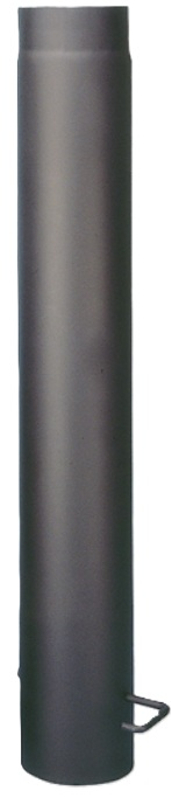 Trubka kouřovodu s klapkou Haas 130 x 1,5 mm, délka 1,0 m, černá