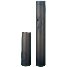 Trubka kouřovodu s čistícím otvorem Haas 130 x 1,5 mm, délka 1,0 m, černá