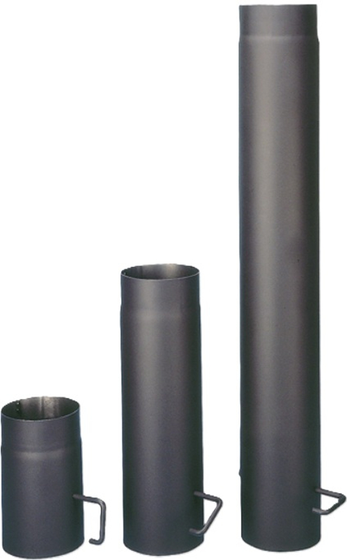 Trubka kouřovodu s klapkou Haas 130 x 1,5 mm, délka 0,25 m, černá