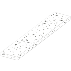 Maxidlažba / Palisádová deska Ferobet Ardezia 120, 120 x 30 x 6 cm, Antracit