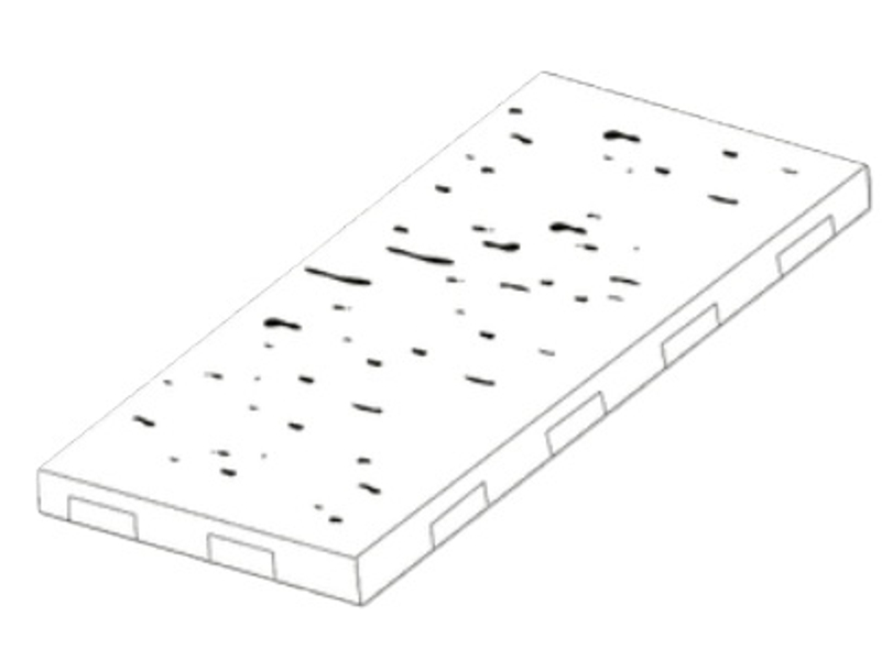 Dlažba Ferobet Ardezia, 60 x 30 x 4,5 cm, Kovová