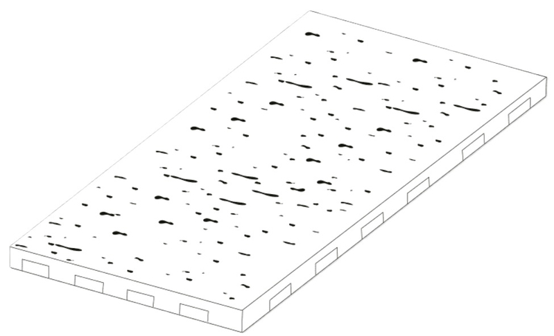Dlažba Ferobet Ardezia, 90 x 60 x 4,5 cm, Kovová