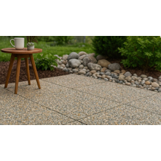 Dlažba vymývaný kámen Ferobet, 40 x 40 x 4 cm, Oblázek 4-8 mm