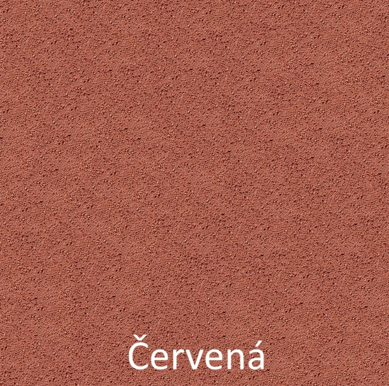 Obrubník záhonový kulatý se zámkem Ferobet, 100 x 5 x 20 cm, červená