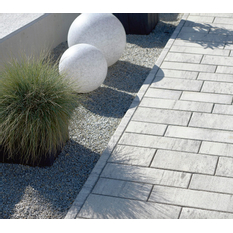 Obrubník záhonový rovný se zámkem Ferobet, 100 x 5 x 20 cm, písková