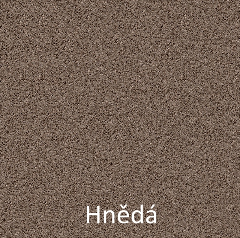 Obrubník záhonový rovný se zámkem Ferobet, 100 x 5 x 20 cm, hnědá