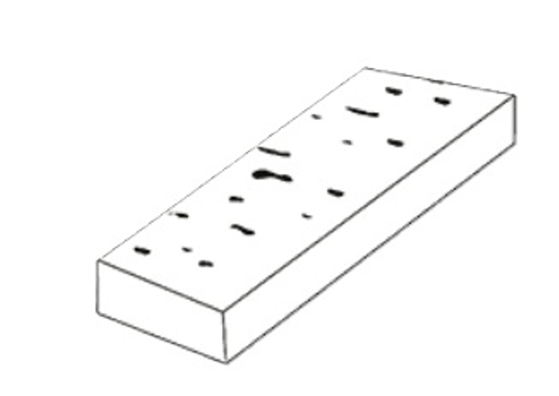 Trávníkový lem Ferobet Travertino, 26 -29 x 12 x 4,5 cm, slonovinová