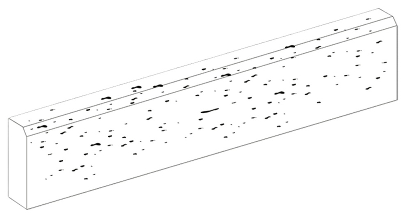 Obrubník Ferobet Ardezia, 100 x 5 x 20 cm, Kovová