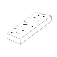 Trávníkový lem Ferobet Ardezia, 20,5-24,5 x 14 x 4,5 cm, Kovová