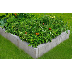 Obrubník palisádový Ferobet Modern, 50 x 6 x 30 cm, Přírodní