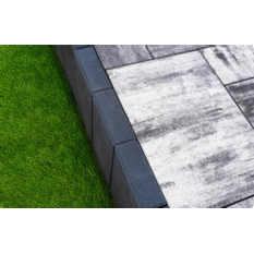 Obrubník palisádový Ferobet Modern, 50 x 6 x 30 cm, Přírodní