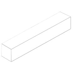 Palisáda Ferobet Quadra 75, 15 x 15 x 75 cm, Přírodní