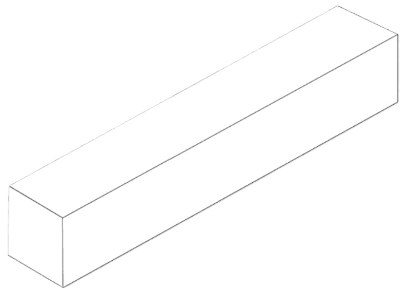 Palisáda Ferobet Quadra 75, 15 x 15 x 75 cm, Prato