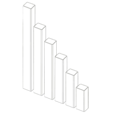 Palisáda Ferobet Kant 120, 18 x 12 x 120 cm, Přírodní
