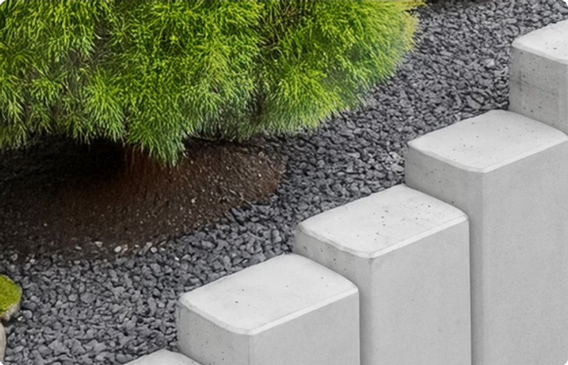 Palisáda Ferobet Kant 60, 18 x 12 x 60 cm, Přírodní