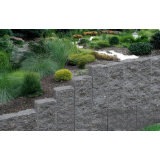 Palisáda štípaná Ferobet 65, 15 x 7,5 x 65 cm, Antracit