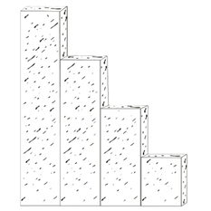 Palisádová deska Ferobet Travertino 30, 30 x 6 x 30 cm, Travertino