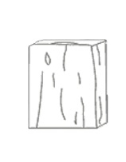 Palisáda prkno Ferobet Dřevěný program, natur reliéfní, 25 x 5 x 25 cm, Staré dřevo