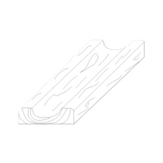 Žlab Ferobet Dřevěný program, natur reliéfní, 80 x 24 x 8 cm, Staré dřevo