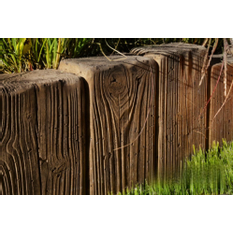 Krajník rovný Ferobet Dřevěný program, natur reliéfní, 80 x 8 x 20 cm, Staré dřevo