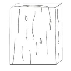 Palisáda Maxi fošna (schodišťová deska) Ferobet Dřevěný program, 100 x 40 x 7 cm, Staré dřevo