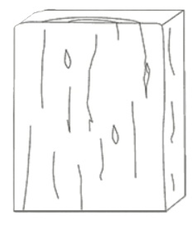 Palisáda fošna Ferobet Dřevěný program, natur reliéfní, 50 x 40 x 7 cm, Staré dřevo