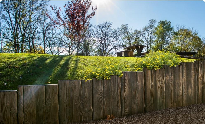 Palisáda fošna Ferobet Dřevěný program, natur reliéfní, 50 x 40 x 7 cm, Staré dřevo