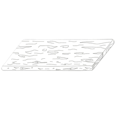 Palisáda Maxi fošna (schodišťové plato) Ferobet Dřevěný program, 100 x 75 x 8 cm, Staré dřevo