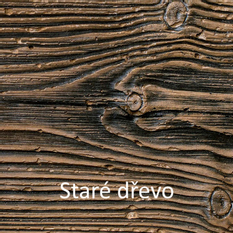 Palisáda fošna Ferobet Dřevěný program, natur reliéfní, 75 x 50 x 8 cm, Staré dřevo