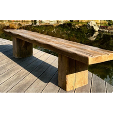 Lavice fošna Ferobet Dřevěný program, 100x 40 x 43 cm, Staré dřevo