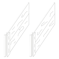 Prodlužovací set Ferobet Dřevěný program Rustic, 200 x 100 x 80 cm, Staré dřevo
