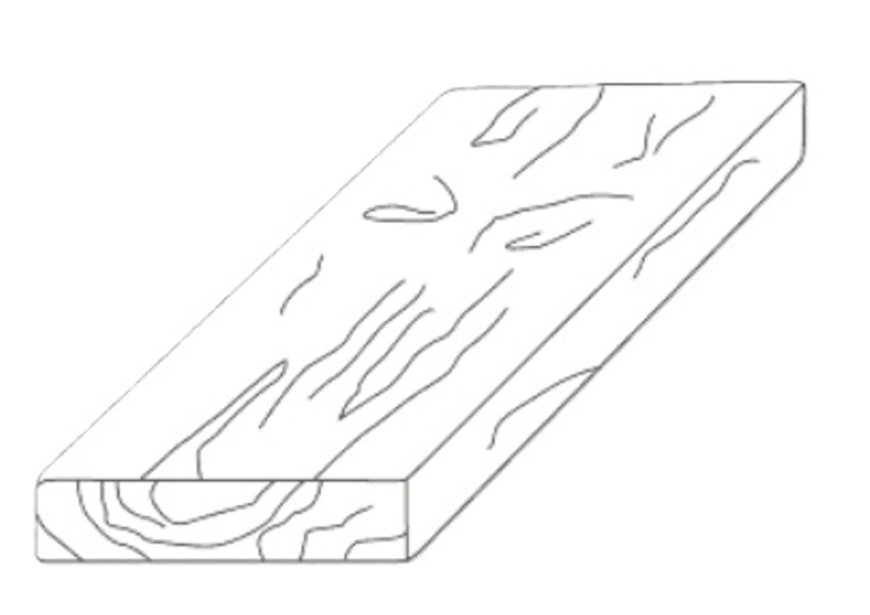 Fošna Ferobet Dřevěný program, natur reliéfní, 75 x 25 x 5 cm, Staré dřevo