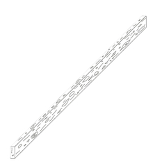 Farmářský plot Ferobet Dřevěný program, hranol 249 x 6 x 14 cm, Staré dřevo