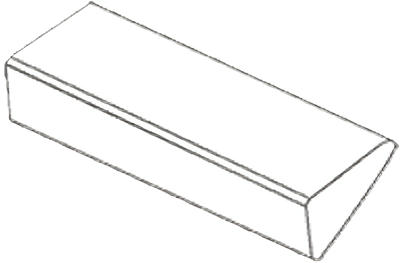Schodišťový stupeň plný Ferobet, 150 x 30 x 18 cm, Oblázek 4-8 mm