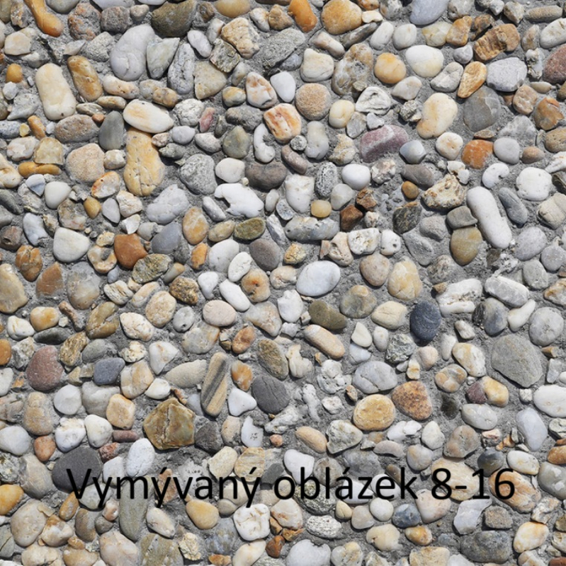 Schodišťový stupeň plný Ferobet, 150 x 30 x 18 cm, Oblázek 8-16 mm