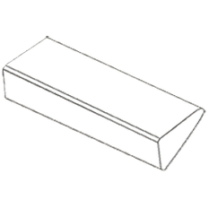 Schodišťový stupeň plný Ferobet, 150 x 30 x 18 cm, Verona Bianco