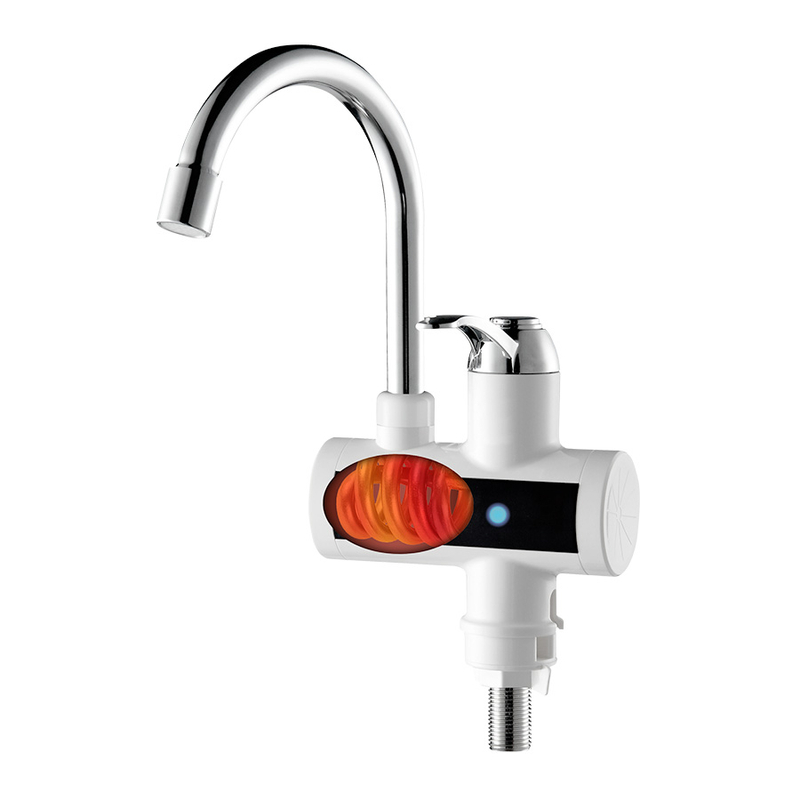 Elektrický průtokový bateriový ohřívač vody N´OVEEN IWH160 na desku, bílá / chrom 