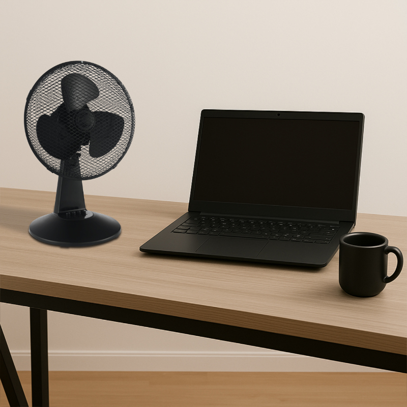 Stolní ventilátor Midea MFT3021MB, 30 cm, černá 