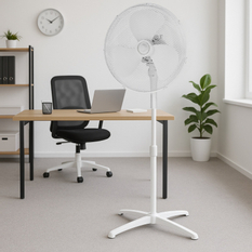 Stojanový ventilátor Midea MFS4021MW, 40 cm, bílá 