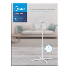 Stojanový ventilátor Midea MFS4021MW, 40 cm, bílá 