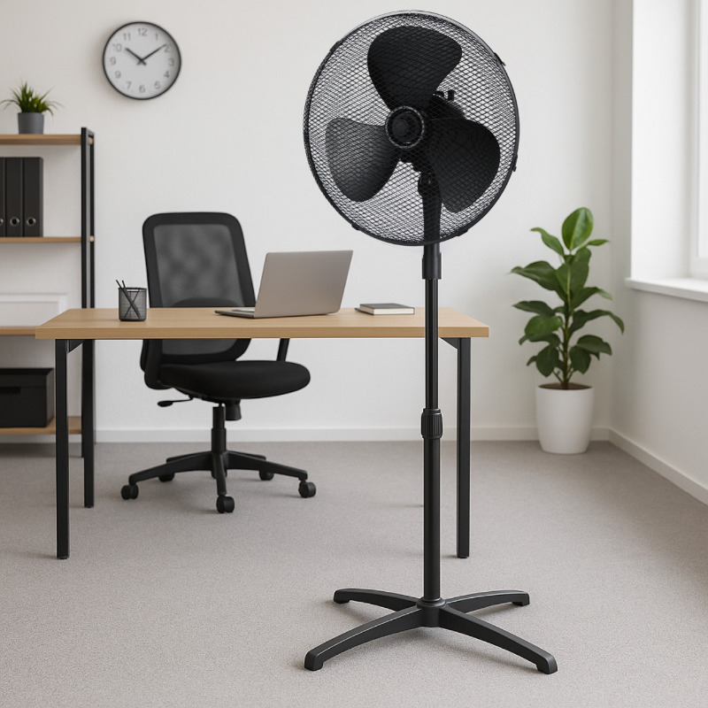 Stojanový ventilátor Midea MFS4021MB, 40 cm, černá 