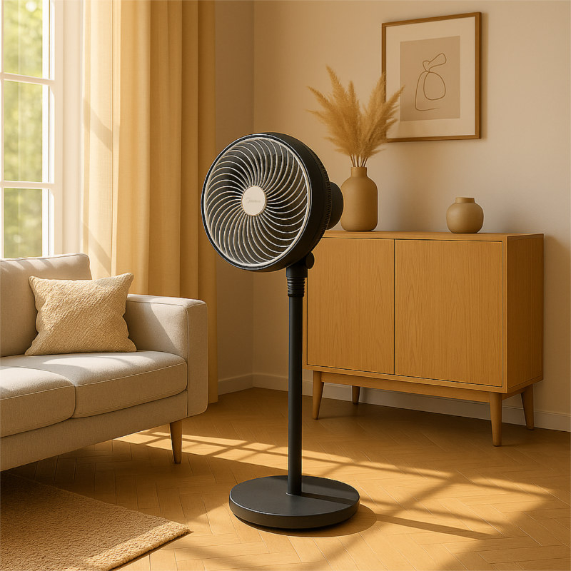 Stojanový ventilátor Midea MFG1822LAP, černý 