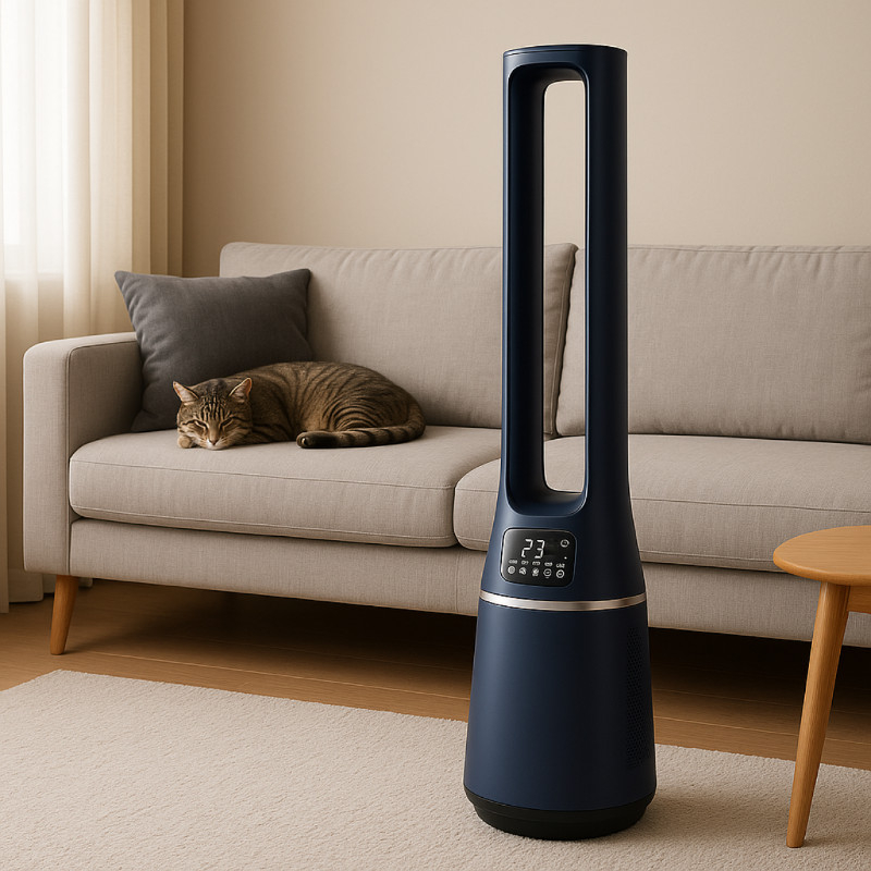 Ventilátor s čističkou vzduchu Midea MMFP120IBL, černý 